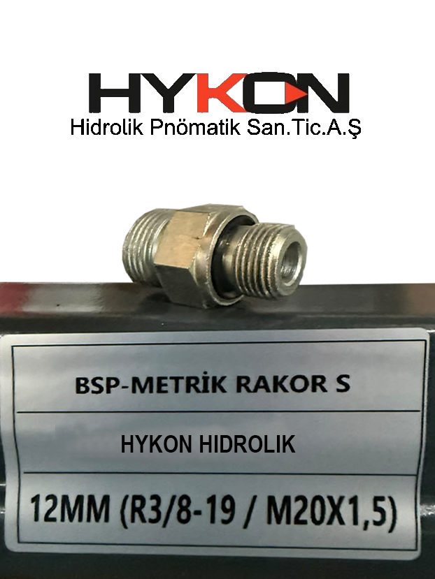 BSP METRIC FITTING (S)12MM-R3/8" 19 M20X1.5