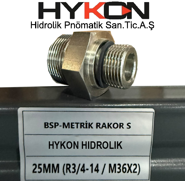 BSP METRIK RAKOR (S) 20MM R3/4"-14 M36X2