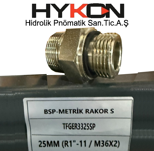 BSP METRIK RAKOR(S)25MM R1"-11 M36X2